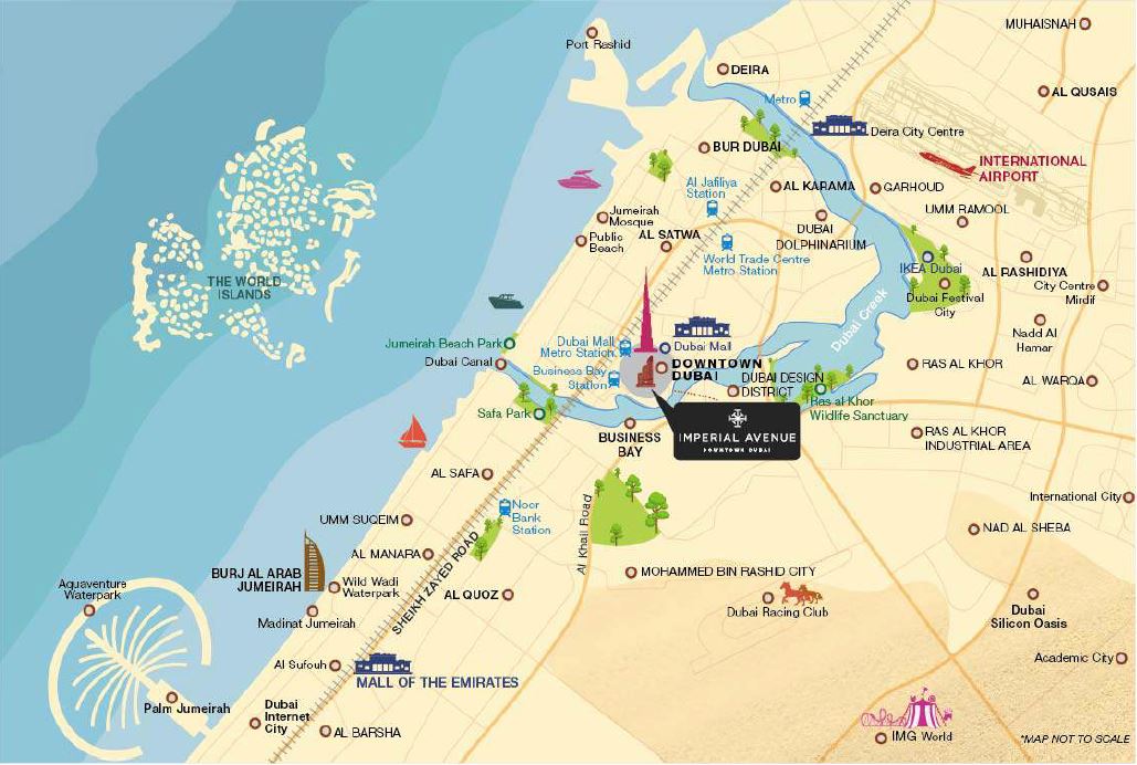 Магазины дубай карта. Карта Дубая Дубай Молл на карте. Бурдж Халифа на карте Дубая. Районы Дубая на карте. Даунтаун Дубай на карте.