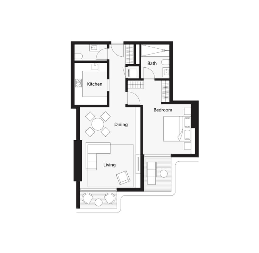 One B Tower Apartments for Sale at Sheikh Zyaed Road