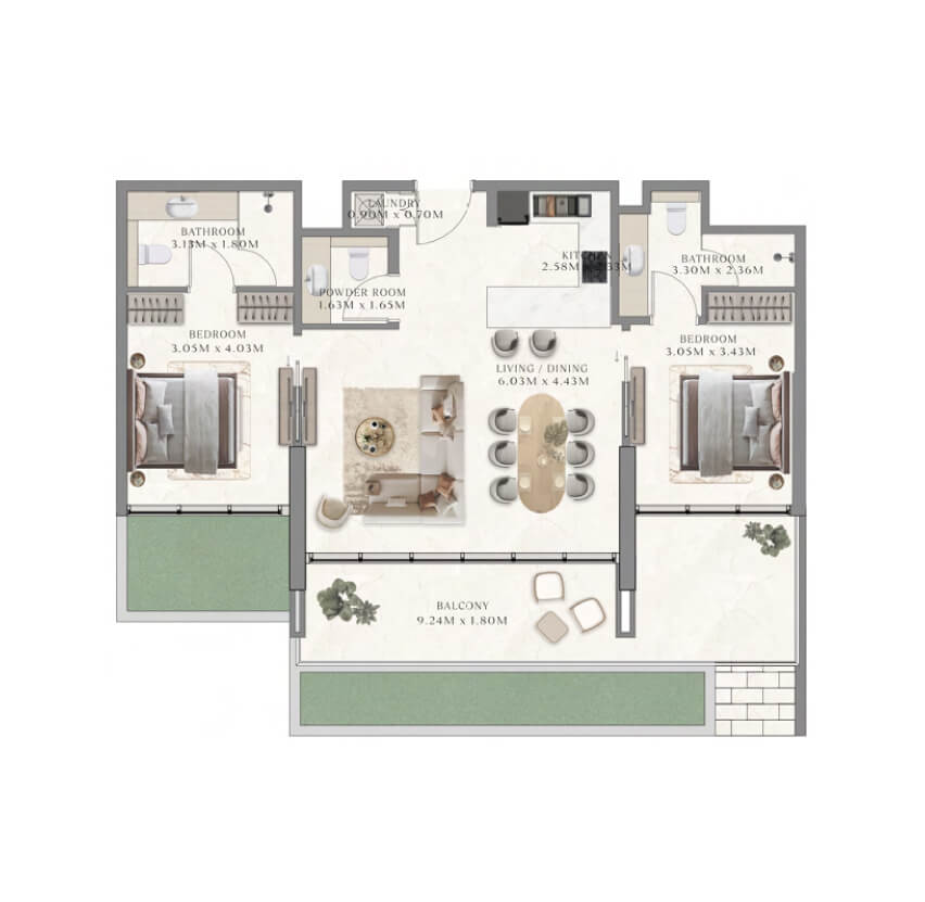 Modern Apartments at Taiyo Residences, Wasl Gate