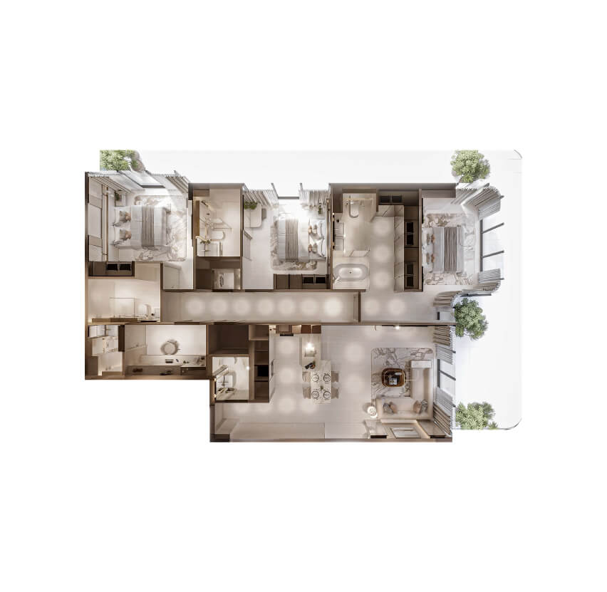 Nuvana Residences Dubai | 1 to 3-Bedroom Luxury Apartments