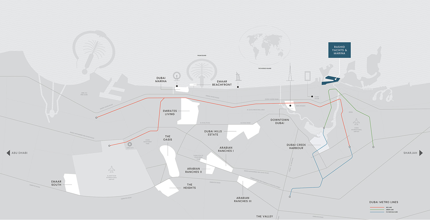 Map of Rashid Yachts & Marina and its surroundings