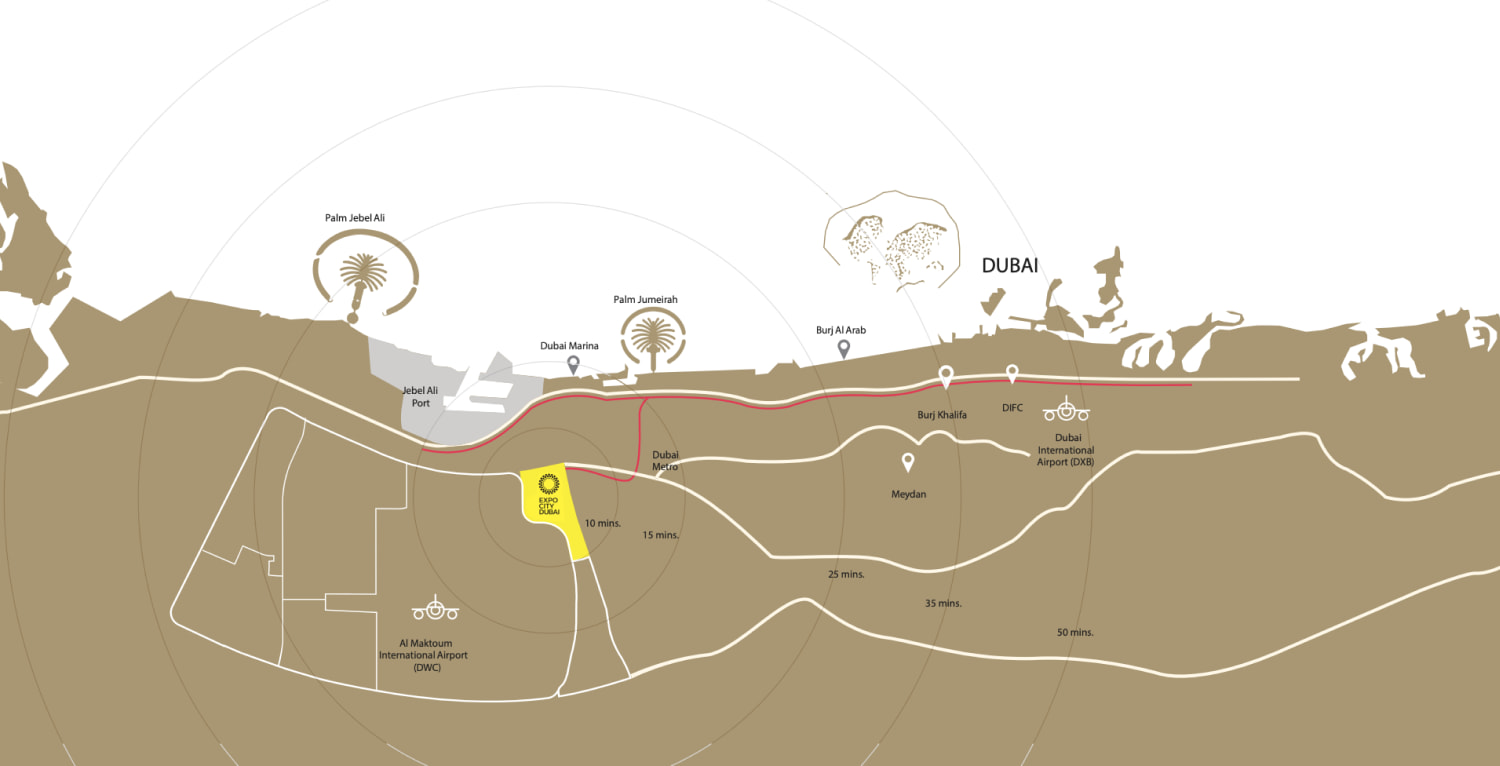 Map of Expo Valley and its surroundings