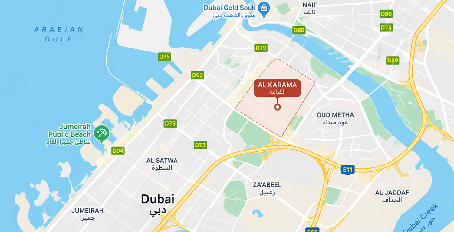 Map of Al Kifaf and its surroundings