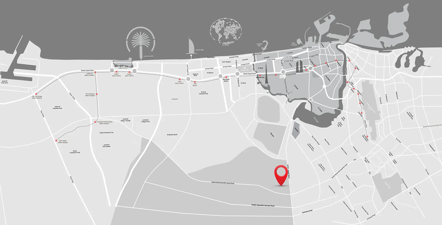 Map of District 11 and its surroundings