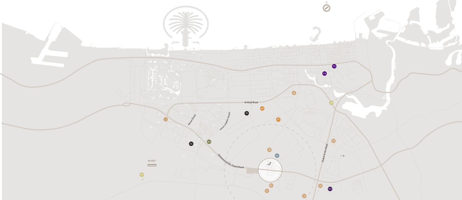 Map showing the location of Symphony in Majan District